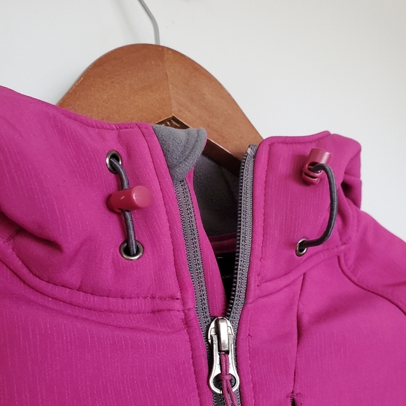 Kirkland Signature Womens Pink Softshell Hooded Jacket Coat - Small - Picture 4 of 16